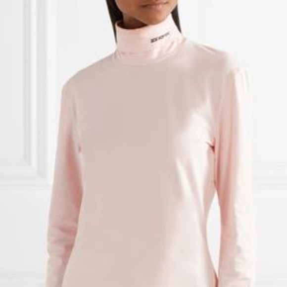 CALVIN KLEIN 205W39Nyc Embroidered Turtleneck XS